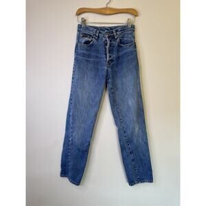 Vintage 90s CALVIN KLEIN Medium Wash Straight Leg Denim Jeans Mom Womens 27
